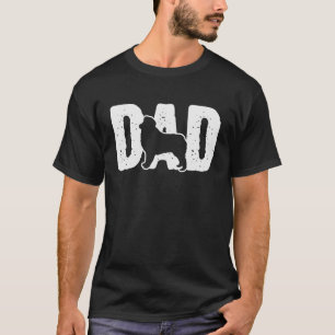 Camiseta Pastor australiano padre papá perro gráfico
