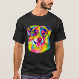 Camiseta Pastor australiano pop adorable perro australiano 