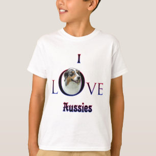 Camiseta Pastor australiano que amo