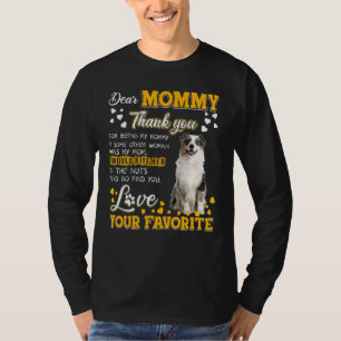 Camiseta Pastor Australiano Querida Mamá Gracias Por Estar