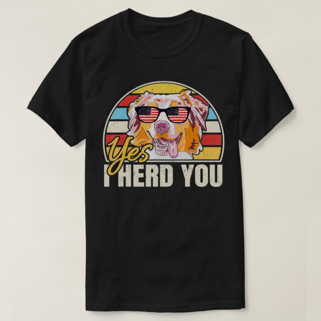 Camiseta Pastor Australiano Sí Te Heredé (Diseño del anverso)
