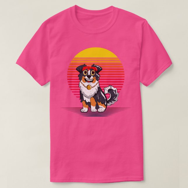 Camiseta Pastor australiano Vapor (Diseño del anverso)