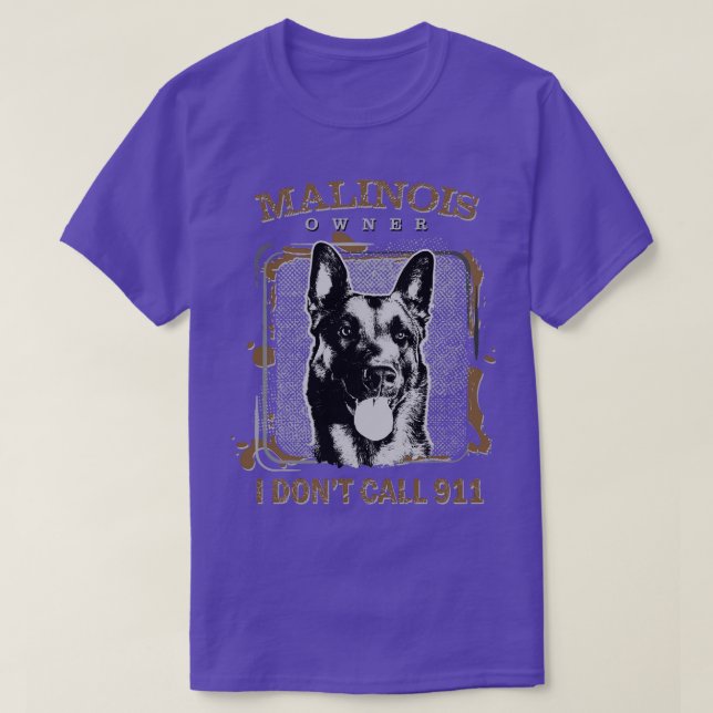 Camiseta Pastor belga de Malinois (15) (Diseño del anverso)