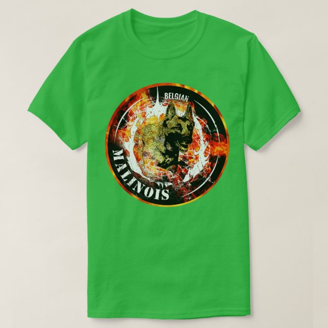 Camiseta Pastor belga de Malinois (7) (Diseño del anverso)