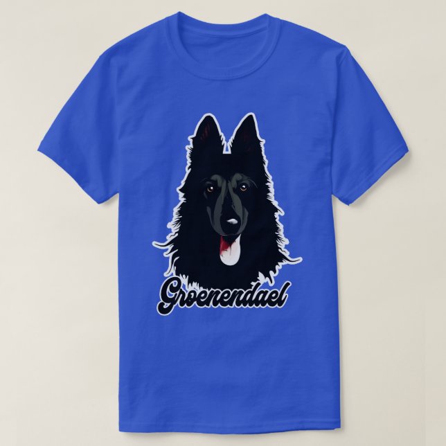 Camiseta Pastor belga Groenendael (Diseño del anverso)