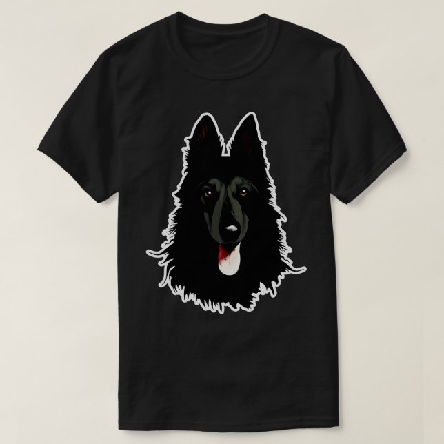 Camiseta Pastor belga Groenendael 1 (Diseño del anverso)