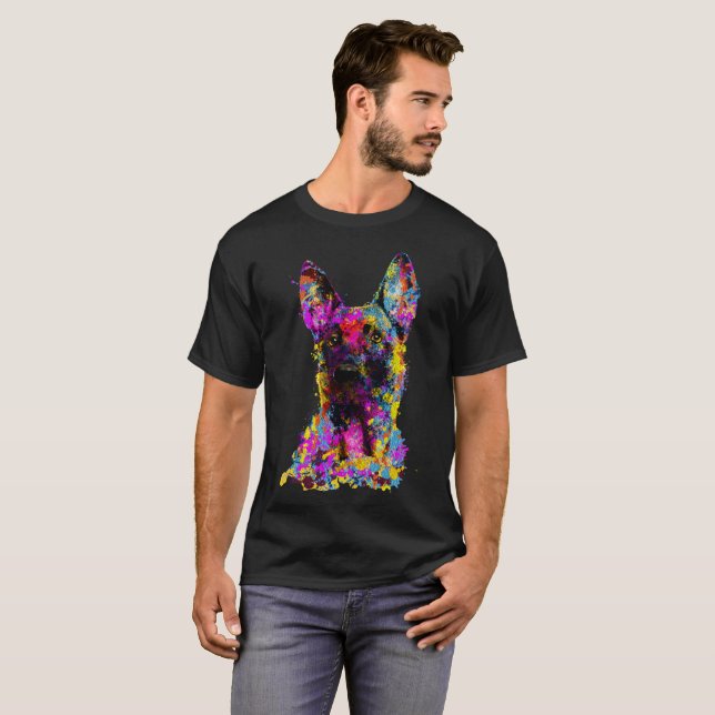 Camiseta Pastor belga - Malinois (Anverso completo)
