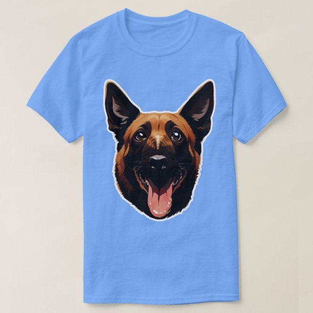 Camiseta pastor belga malinois 1 (Diseño del anverso)