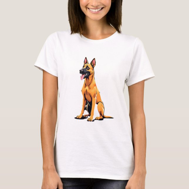 Camiseta Pastor Belga Malinois (3) (Anverso)