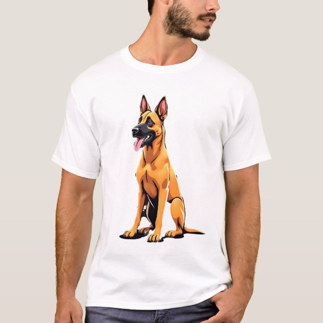 Camiseta Pastor Belga Malinois (3) (Anverso)