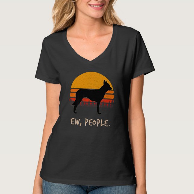 Camiseta Pastor belga Malinois Retro 7 (Anverso)