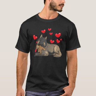 Camiseta Pastor belga, perro de Tervuren con animal relleno
