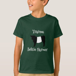 Camiseta Pastor Beltie Granjero bebe cercenó vacas galloway