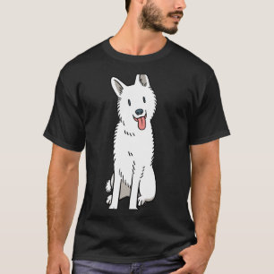 Camiseta Pastor blanco alemán dulce perro canadiense americ