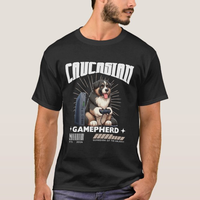 Camiseta pastor caucásico (Anverso)