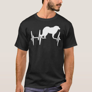 Camiseta Pastor caucásico de latido de corazón Perro Mamá P