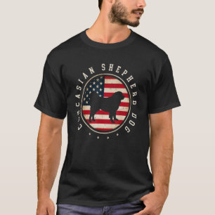 Camiseta Pastor caucásico Perro Uu Bandera 4 de Julio Mamá 