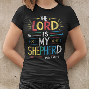 Camiseta Pastor celestial: Verso de la Biblia