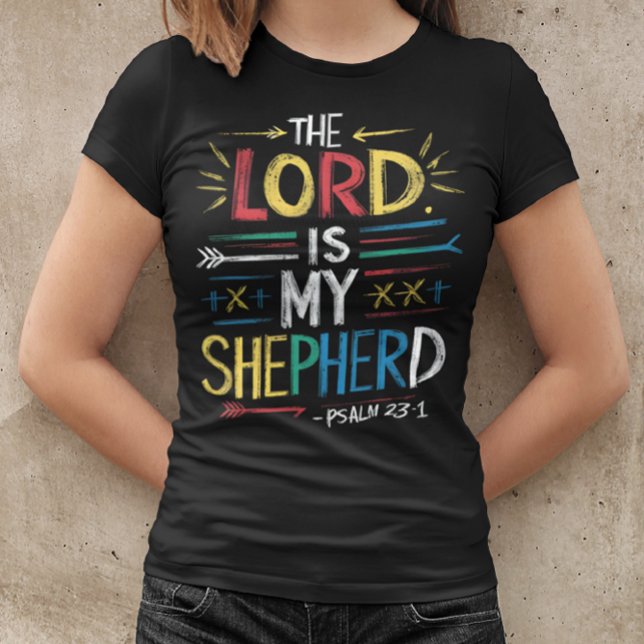 Camiseta Pastor celestial: Verso de la Biblia (Subido por el creador)