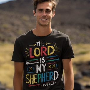 Camiseta Pastor celestial: Verso de la Biblia
