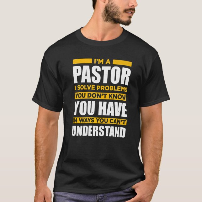 Camiseta Pastor Cristiano Religioso Jesús (Anverso)