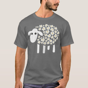 Camiseta Pastor Daisy Kawaii Flores Granja