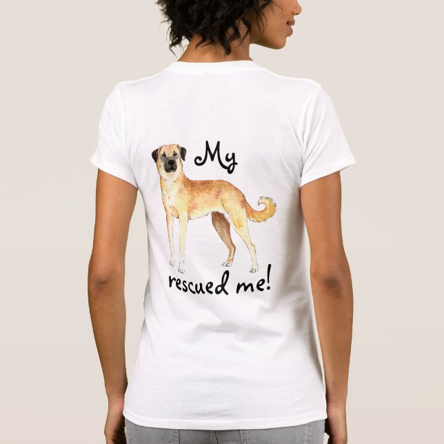 Camiseta Pastor de Anatolia del rescate (Reverso)