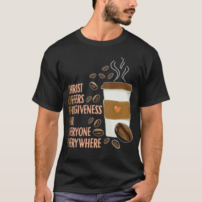 Camiseta Pastor de Cafetería de la Iglesia Cristiana del Cr (Anverso)