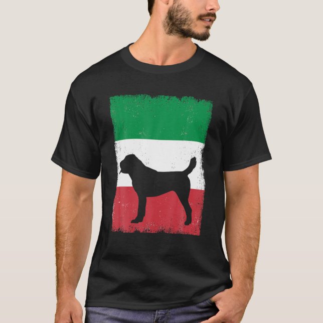 Camiseta Pastor de cerdo de Asia Central Perro Bandera Ital (Anverso)