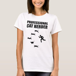 Camiseta Pastor de Gatos Profesionales Graciosos Pastores d