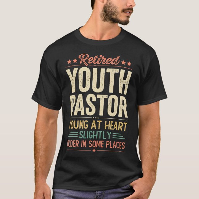 Camiseta Pastor de Jóvenes Jubilado (Anverso)