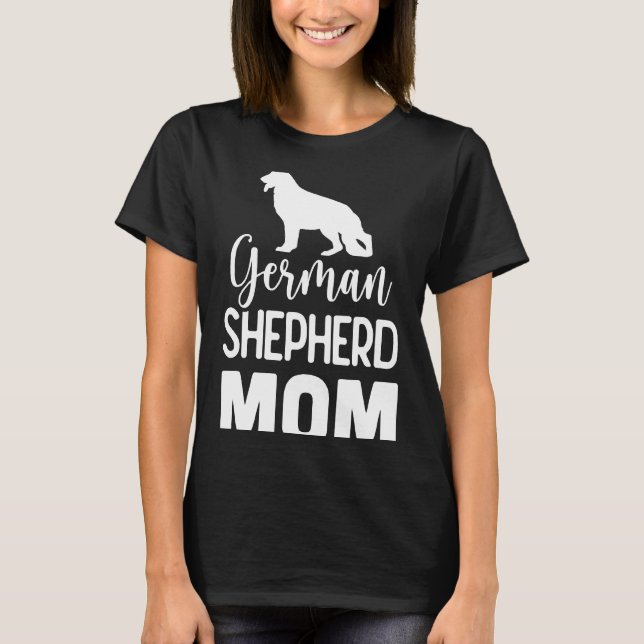 Camiseta Pastor de madre alemana Perro 586 (Anverso)