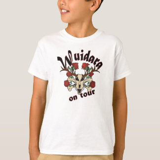 Camiseta Pastor de niño móvil: Ciervo de calavera con rosas