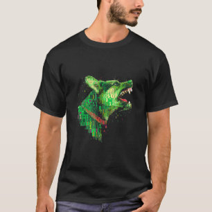 Camiseta Pastor De Píxeles Verdes Guardia Alemana Ee. Uu.