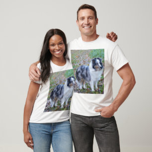 Camiseta Pastor de Shetland Blue Merle