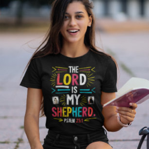 Camiseta Pastor Divino: Arte versado de la Biblia