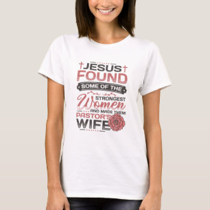 Camiseta Pastor Esposa Apreciación Iglesia Pastor Cristiano