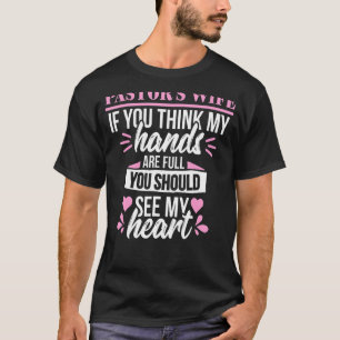 Camiseta Pastor Esposa Cute Corazón Iglesia Cristiana Aprec