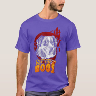 Camiseta Pastor Estadounidense Aquí Por La Graciosa Hallowe
