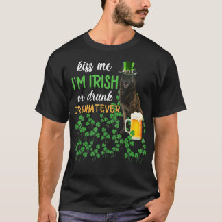 Camiseta Pastor Holandés Bésame Soy Irlandés o Borracho o L