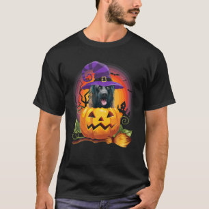 Camiseta Pastor holandés Calabaza de Brujas Halloween Perro