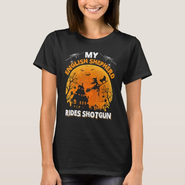Camiseta Pastor inglés Shotgun (Anverso)
