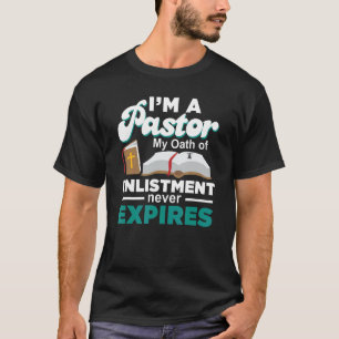 Camiseta Pastor Juramento De Enlistamiento Teólogo Predicad