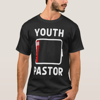 Camiseta Pastor Juvenil Batería Baja Energía Iglesia Campam