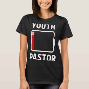 Camiseta Pastor Juvenil Batería Baja Energía Iglesia Campam