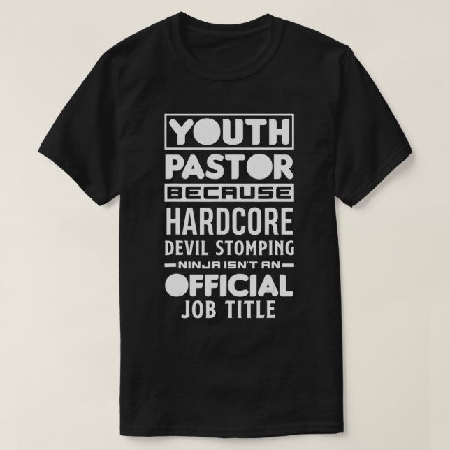 Camiseta Pastor Juvenil Porque Diablo Detiene A Ninja Graci (Diseño del anverso)