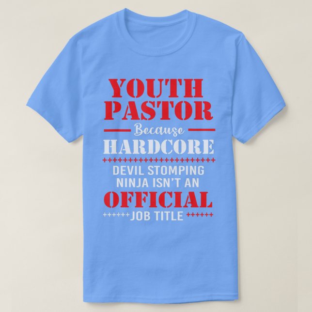 Camiseta Pastor Juvenil Porque El Diablo Más Duro Detiene N (Diseño del anverso)