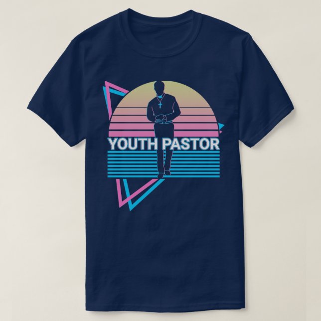 Camiseta Pastor juvenil retro (Diseño del anverso)