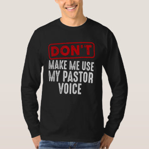 Camiseta Pastor Para Hombres Mujeres Predicadoras Cristiana