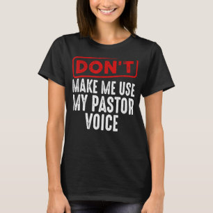 Camiseta Pastor Para Hombres Mujeres Predicadoras Cristiana